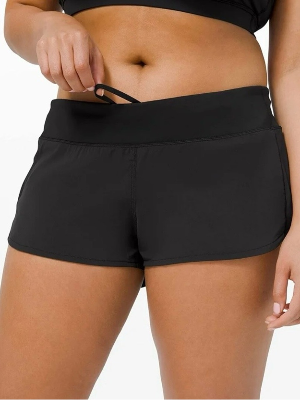 lululemon athletica Black Athletic Running Shorts - Picture 9 of 10